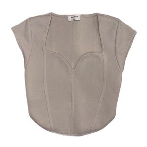 Aritzia Babaton Sweetheart Tan Knit